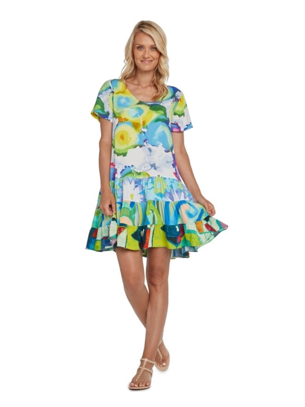 Jams World Hattie Dress in Neptune Bliss Print
